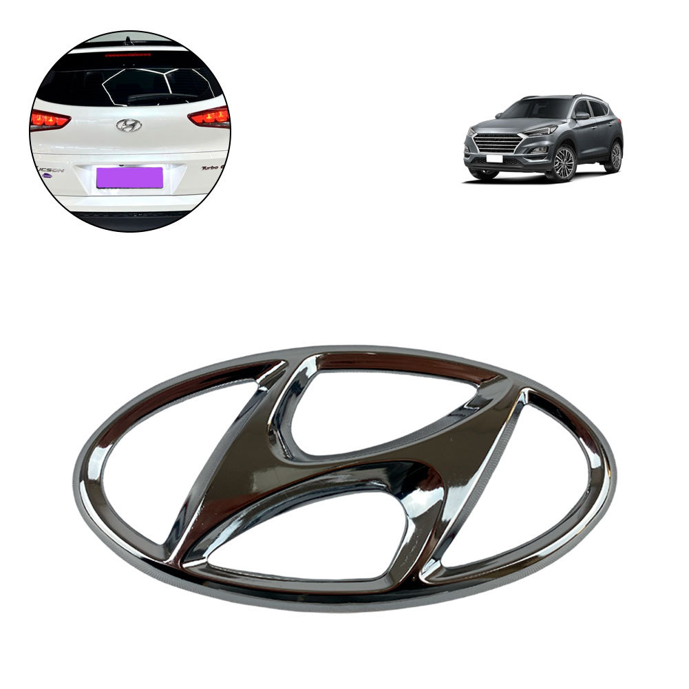 Emblema Porta-Malas Cromado New Tucson 2018 2019 Até 2024