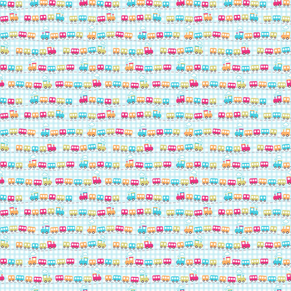 Tecido Tricoline Estampado Trilhos da Locomotivas Infantil Retalho Quilting Bordado Costura Criativa