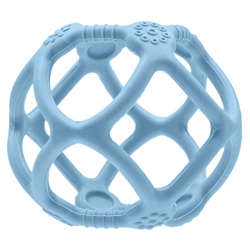Mordedor Bebê Silicone Bola Supermacio Buba Azul