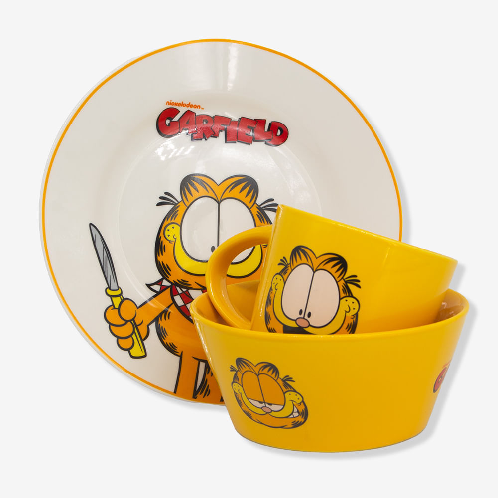 Kit Alimentação Garfield em Oferta na Shopee