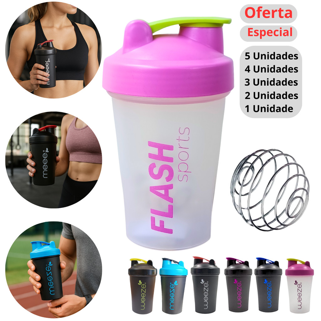 coqueteleira com dupla medição Esfera Misturadora Antivazamento Ideal Para Whey Treino Academia