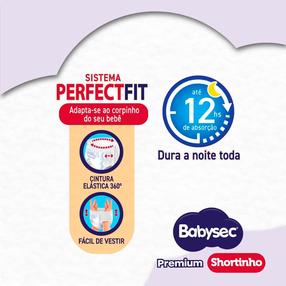 Detalhes do Fralda Descartável Babysec Galinha Pintadinha Shortinho Hiper XXG 42 Unidades