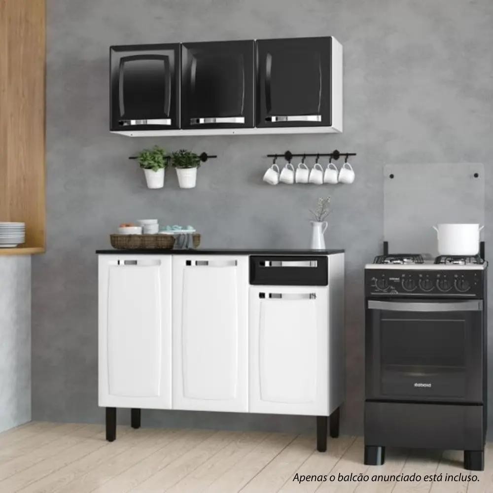 Armário de Cozinha Preto Completo: Onde Comprar | BuscaProdutos