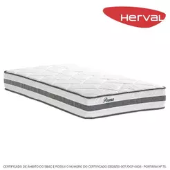 Colchão Solteiro Herval Molas Ensacadas Parma, 22x88x188 cm