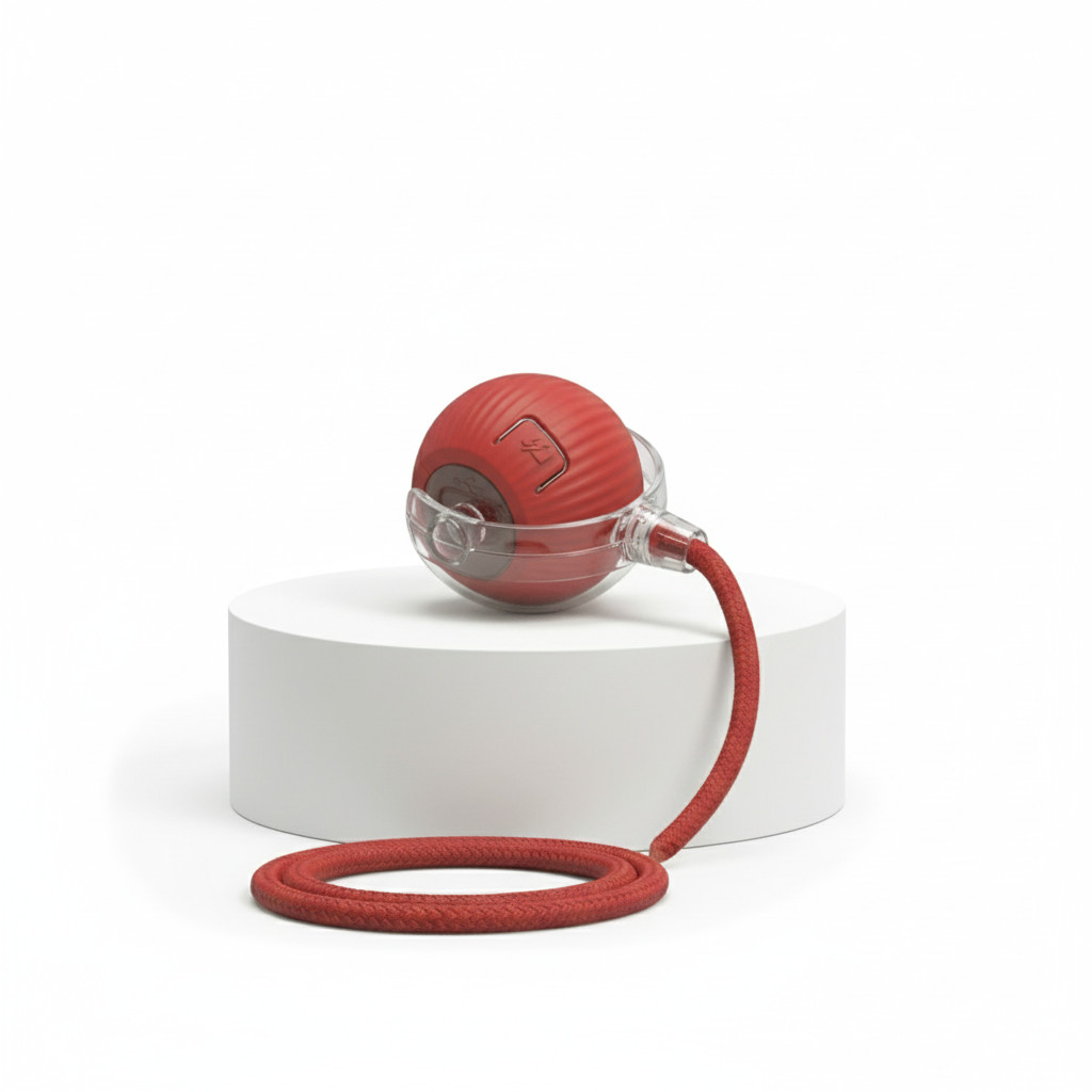 Bola Inteligente Elétrica Pet com Movimento Automático Brinquedo Interativo Gato Cachorro