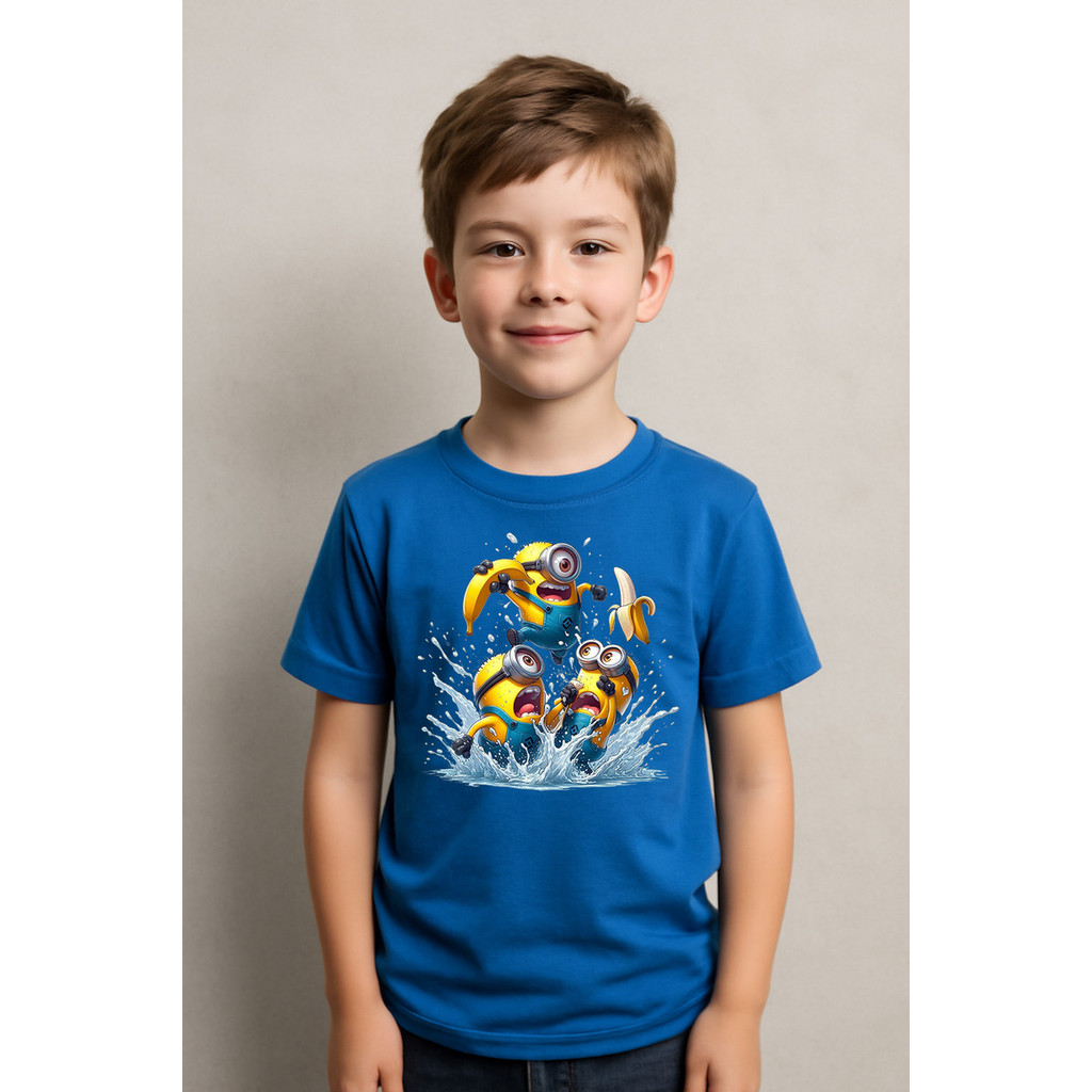 Camiseta Infantil Minions Filme Desenho Animado