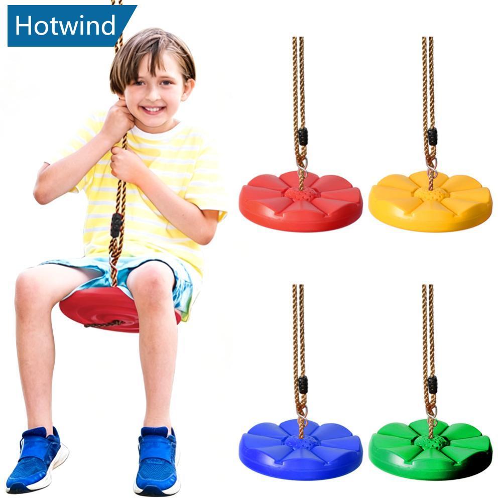 HW Balanço De Disco Infantil Interno E Externo Esportes Infantis Vermelho Azul Espessado Pétala Octogonal Pendurado Brin