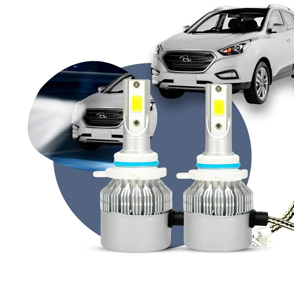 Super LED Farol Projetor Hyundai iX35 2016 A 2026 6000K 30000h