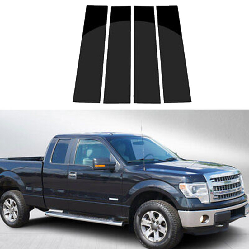 ! Em Estoque A Guarnição Da Janela Cobre Coluna Do Filme Central Bc Pilar Posts Adesivo Para Ford F-150 Super Táxi/Cab E