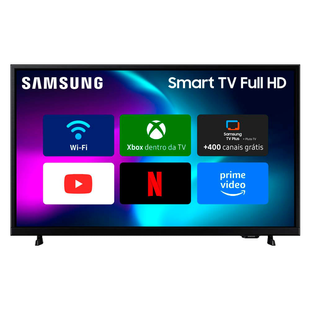 Imagem Smart TV LED 43" Full HD Samsung Tizen F6000 Preta Bivolt