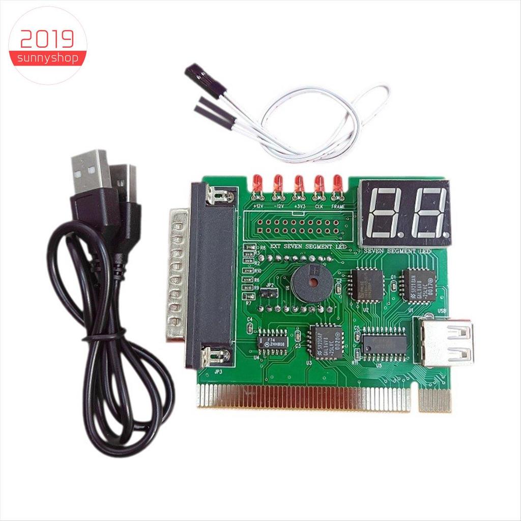 [Bestseller S] 2 Dígitos Bit PC Computador Placa-Mãe Cartão De Diagnóstico USB PCI LCD Código De Erro Display Testador
