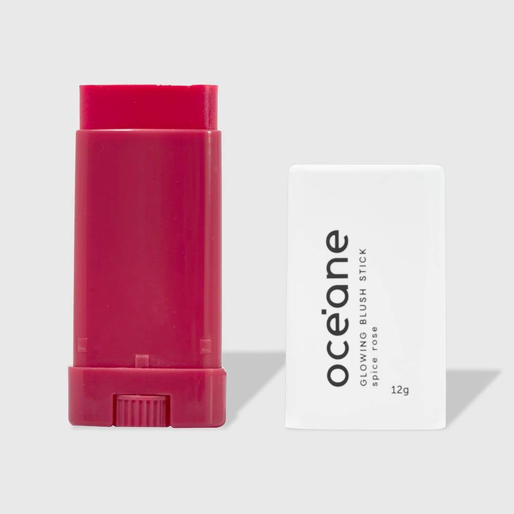 Imagem Blush em Bastão Rosa - Glowing Blush Stick Spice Pink Océane Limited 12g