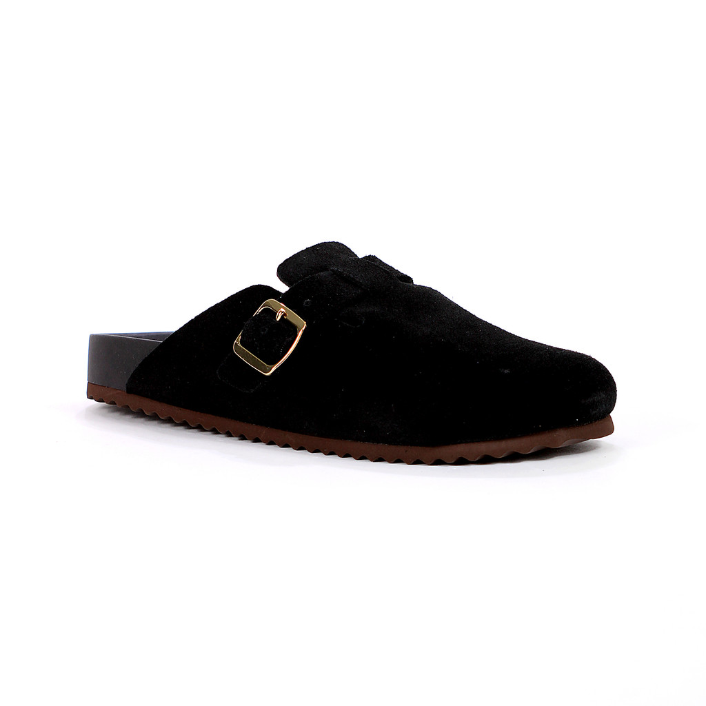 Papete Anacapri Mule Clog Acamurçada Preto - Feminino