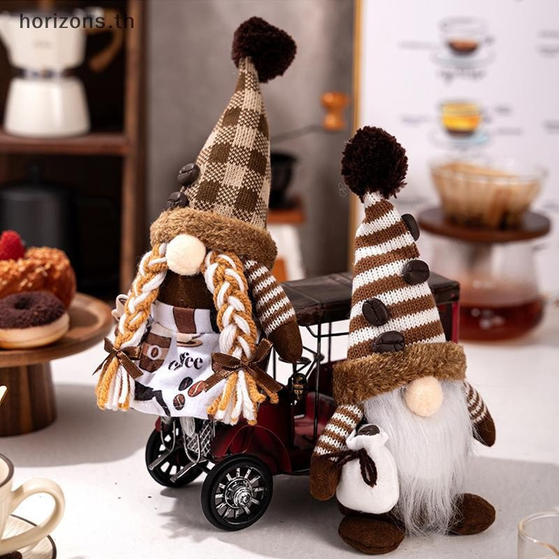 [B & H Jul] Gnomo De Café – Decoração De Casa , Acessórios Para Bar Gnomos Temáticos Mulheres Natal Inverno Primavera {