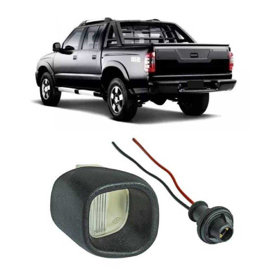 Lanterna Placa Com Soquete S10 2001 2002 2003 2004 2005 2006 2007 2008 2009 2010 2011 Lado Direito Passageiro Luz Placa