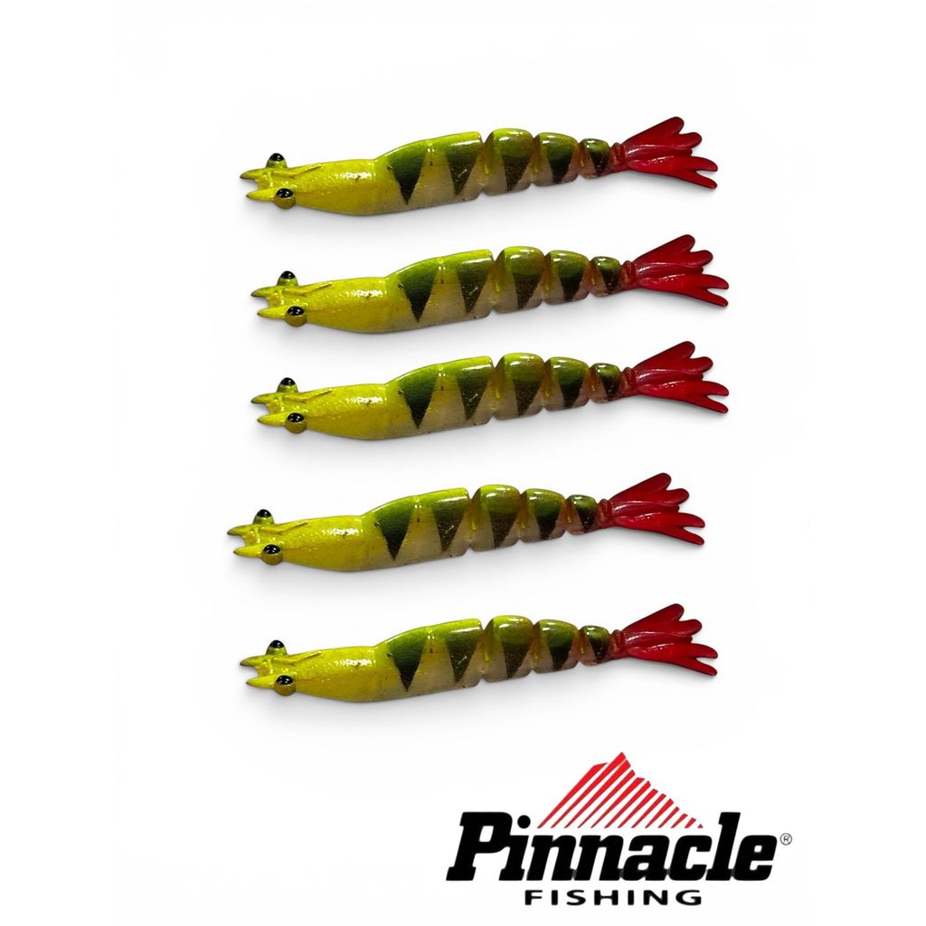 Isca SOFT Camarão PITU 80 Articulado PNC / 5 pçs - COR ARARI