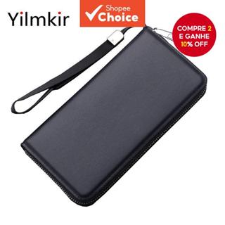 Moda Carteira Masculina Simples De Grande Capacidade Porta-Cartões Com Múltiplas Ranhuras Moedas em Oferta na Shopee