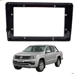 Moldura 9" Flutuante para Multimidia 2 Din VW Gol e Saveiro 2016 A 2023 Jetta Amarok Tiguan Passat 2010 A 2016