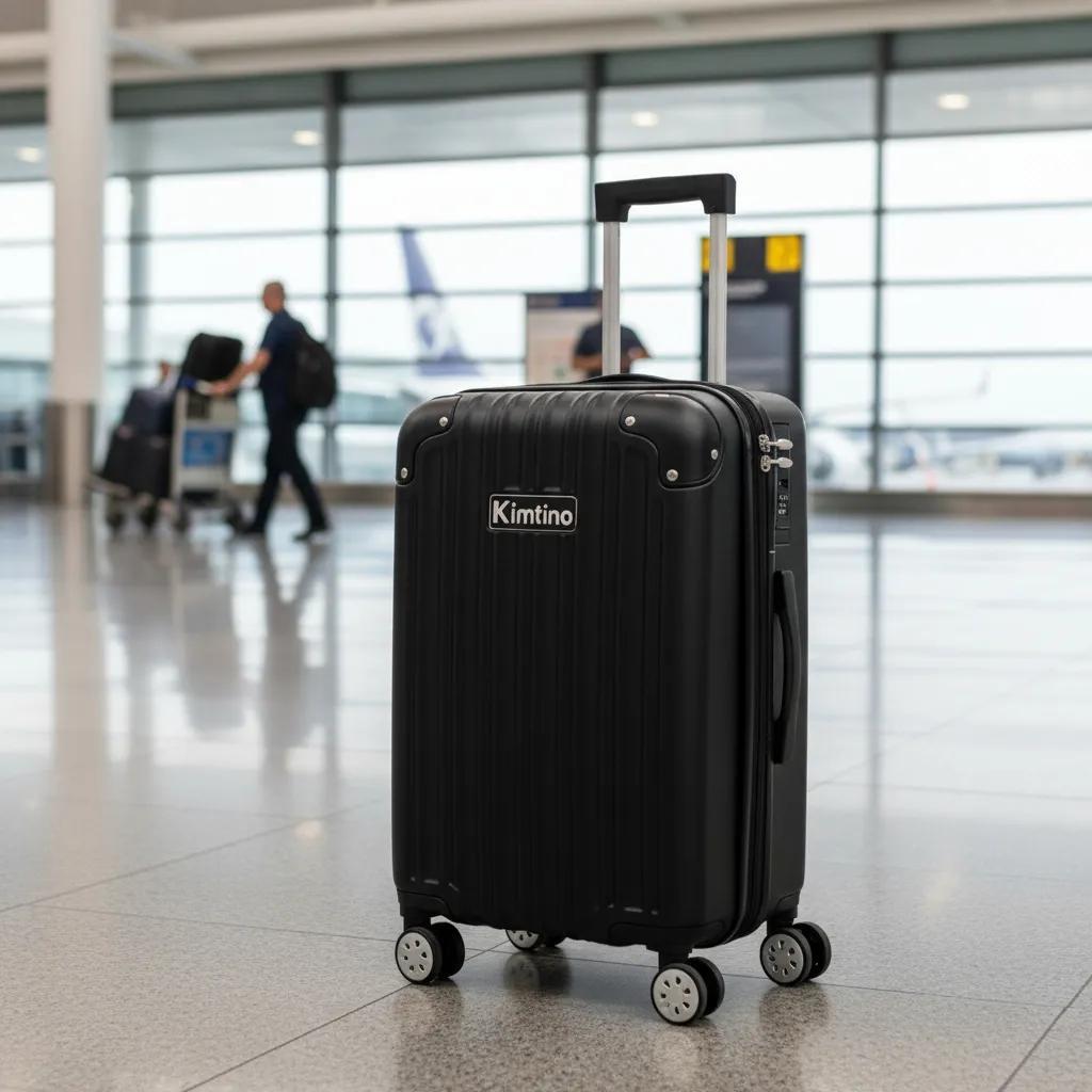 Mala de viagem de 10 kg com cadeado, mala com zíper e rodinhas multifuncionais, design leve com cadeado