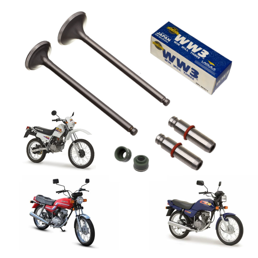 Kit Válvula Retentor Guia Titan Today Xlr 125 1992/2001 +0.30mm
