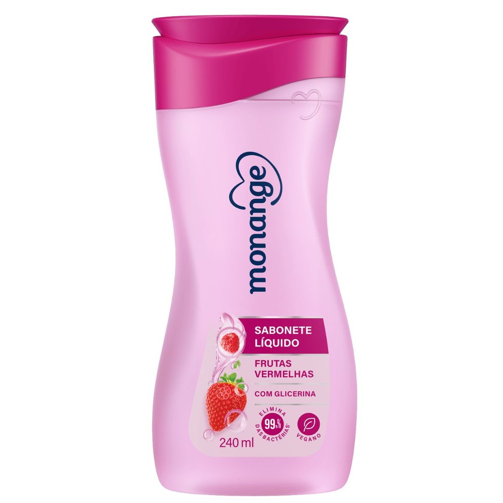 Frutas Vermelhas Monange Sabonete Líquido 240ml