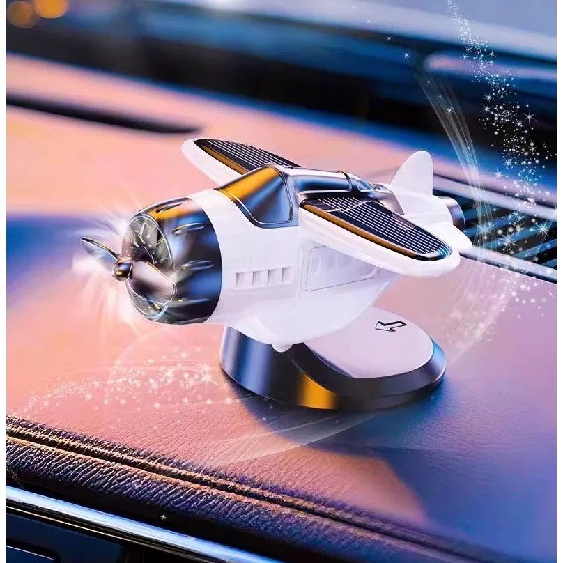 Cheirinho Ornamento De Painel Carro Movida A Energia Solar Aeronaves Console Fragrância Perfume Carpei · foto 2