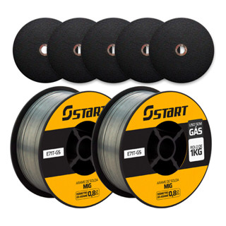 2 Arames De Solda Mig Uso Sem Gás 0,8mm 1 Kg V8 Brasil + 5 Discos De Corte Para Ferro E Inox em Oferta na Shopee