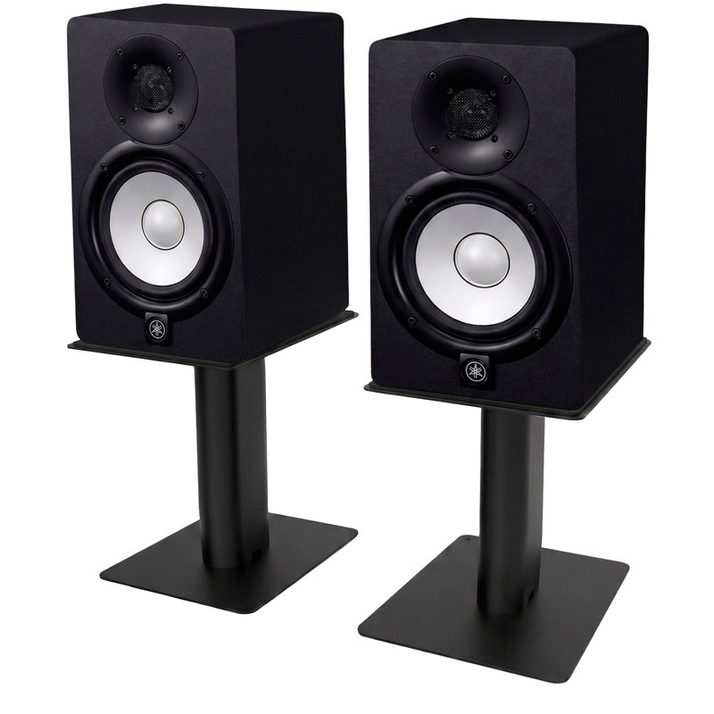 Par Suporte Monitor de Áudio Caixa de Som Home Studio Mesa 20KG Profissional Preto M910 Máxima Audio