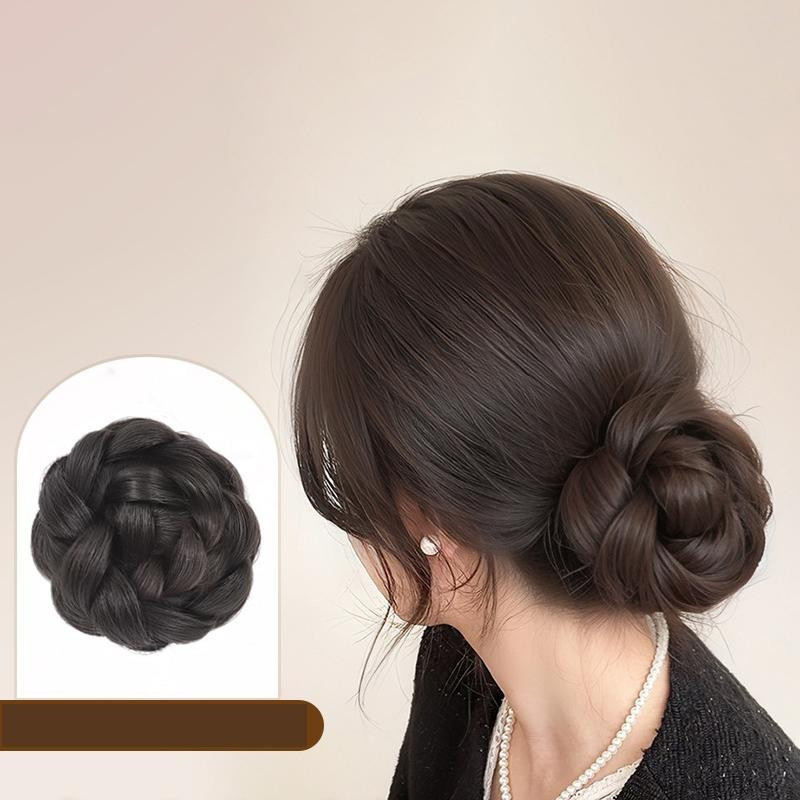 Decorador 1pc Sintético Meia Gravata Coque De Cabelo Bagunçado Cabeça De Almôndega Baixa Garra Chignon Envoltório Em Tor