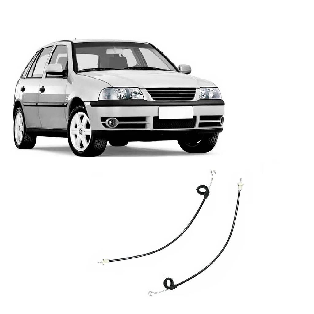 Par Cabo Fechadura Gol Valeo G2 G3 Porta Dianteira Ponta Em L 4 Portas