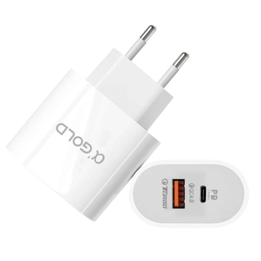 ADAPTADOR FONTE 40W TURBO USB-C SEM CABO A GOLD
