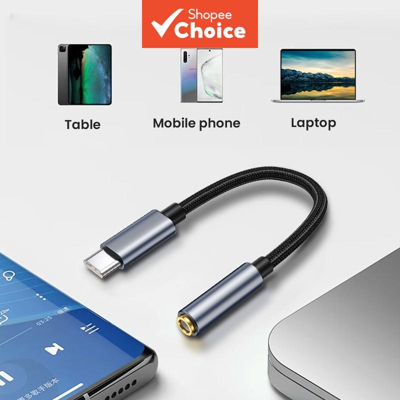Adaptador De Entrada De Fone De Ouvido Fêmea USB-C Para 3.5 Mm Conversor De Dongle De Áudio Auxiliar Samsung Galaxy iPad