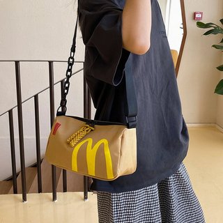 2026 novo estilo bolsa mensageiro simples moda papel Kraft Casual bolsa de ombro grande capacidade estilo Preppy bolsa f