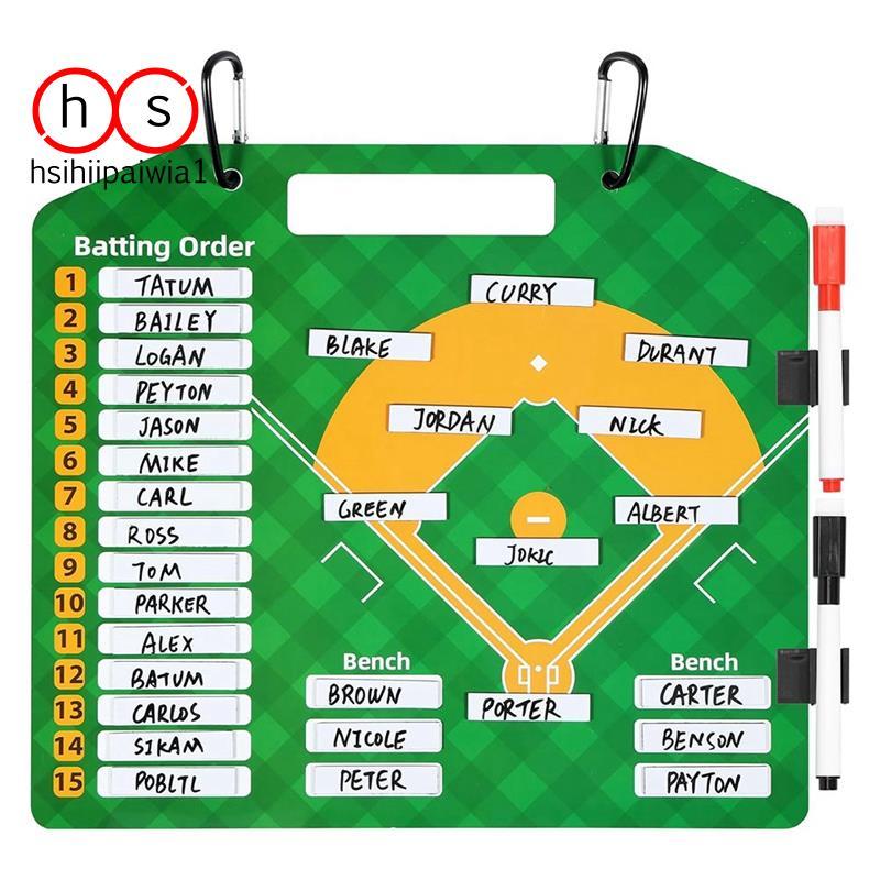 Placa Magnética De Linha De Beisebol , EraseCoach A Seco Softball Reutilizável Para Treinamento