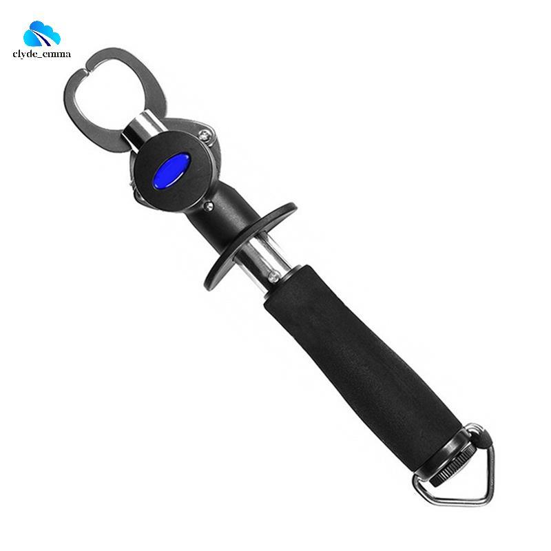 Pesador De Cinto De Aço Inoxidável Com Régua Controlador De Peixe , Pinça De Braçadeira Luya Equipamento De Pesca A