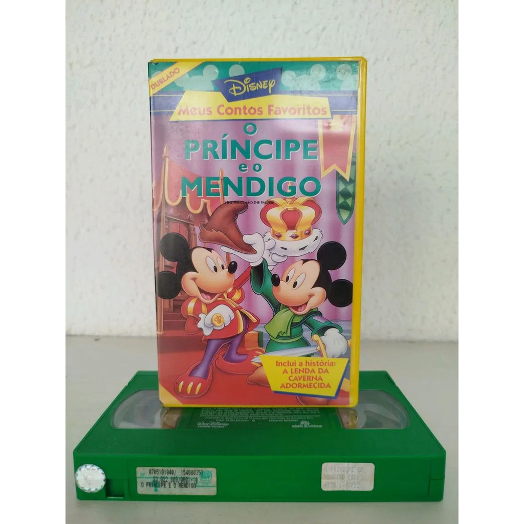 Vhs Disney O Príncipe E O Mendigo Dublado
