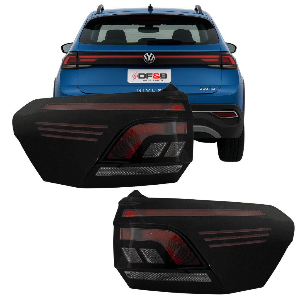 Lanterna Traseira com LED Volkswagen Nivus 2021 a 2025