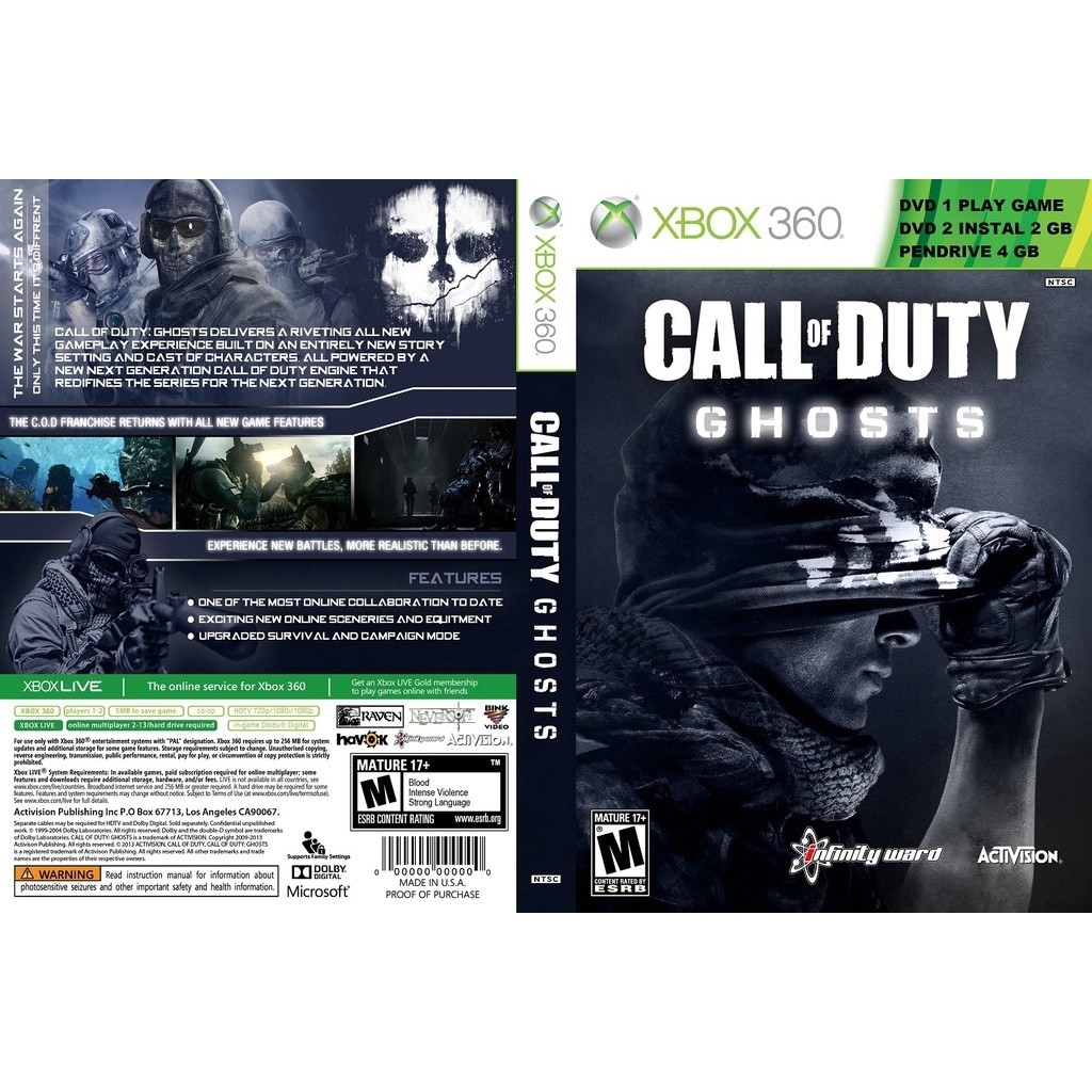 Call Of Duty Ghosts - Xbox 360  RGH/JTAG