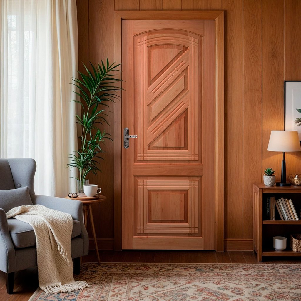 Folha de Porta Maciça em Eucalipto acabamento Natural 210x80cm PM18 Advanced Cruzeiro Portas Advanced em Oferta na Shopee