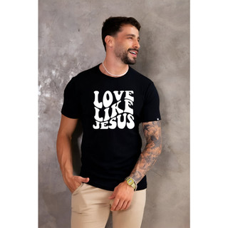Camiseta Masculina  LOVE JESUS Básica e Confortável.