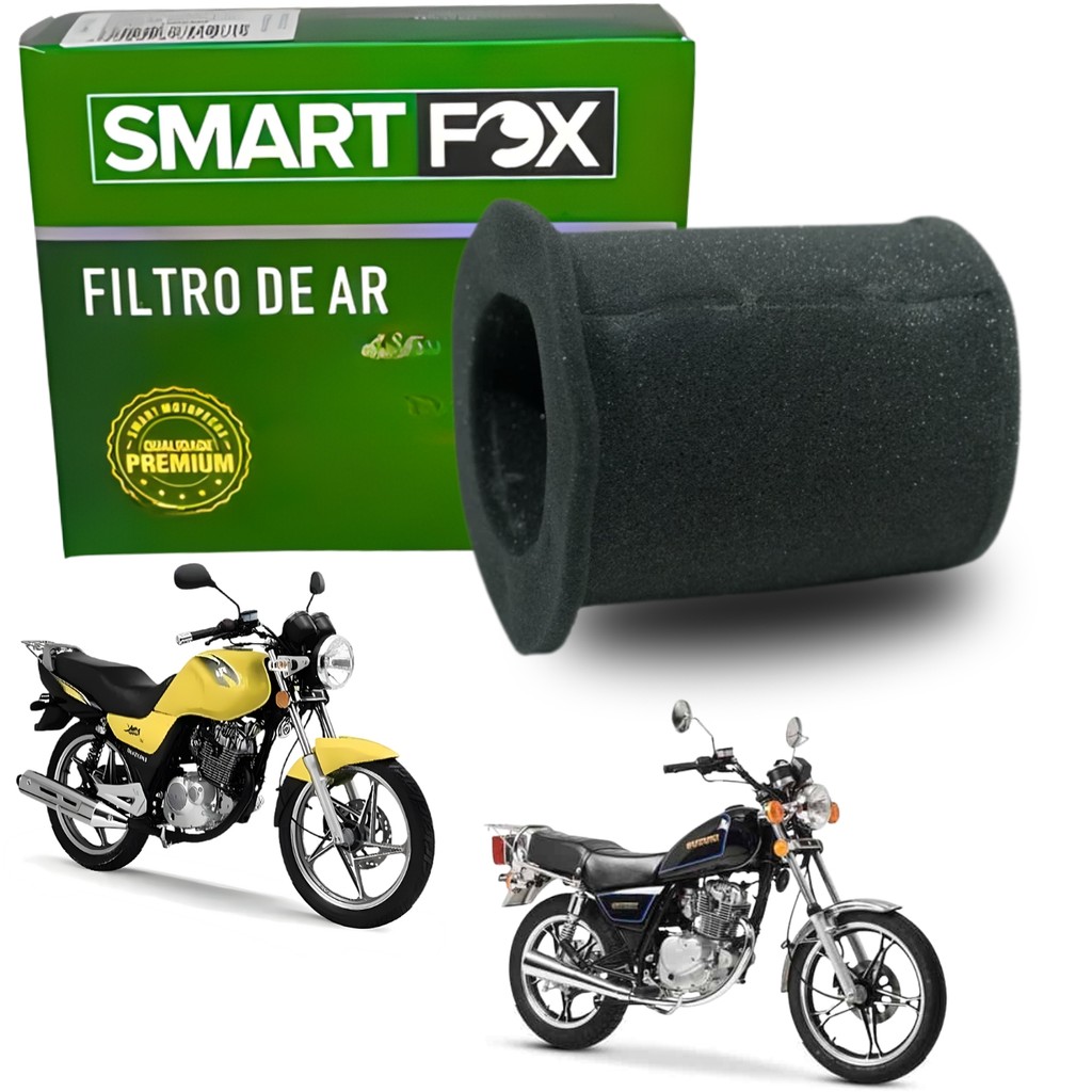 FILTRO DE AR MODELO ORIGINAL SMARTFOX SUZUKI YES 125 INTRUDER 125 KATANA 125 2002-2016