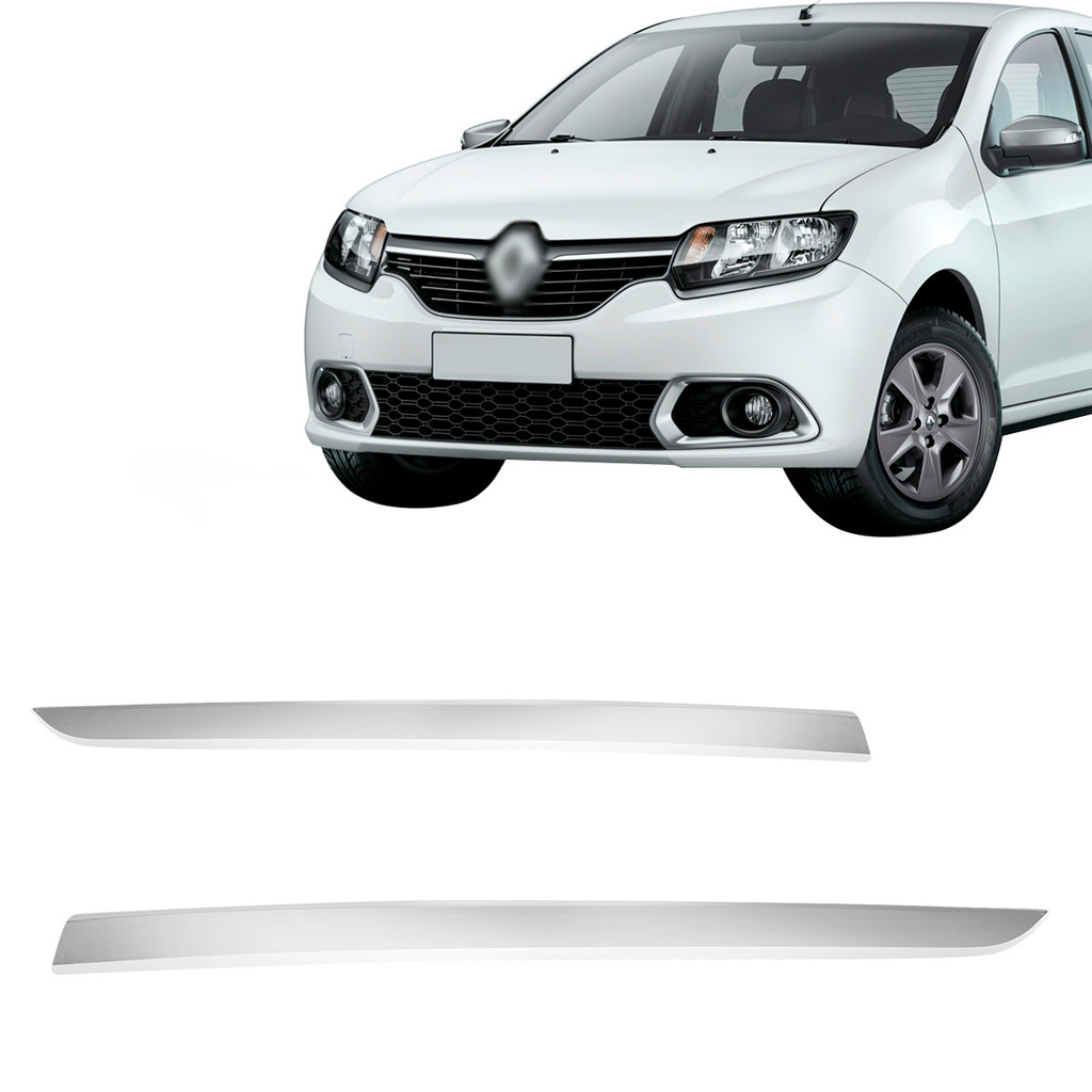 Friso Grade Dianteira Sandero Logan 2014 2015 2016 2017 2018 2019 2020 Cromado em Oferta na Shopee