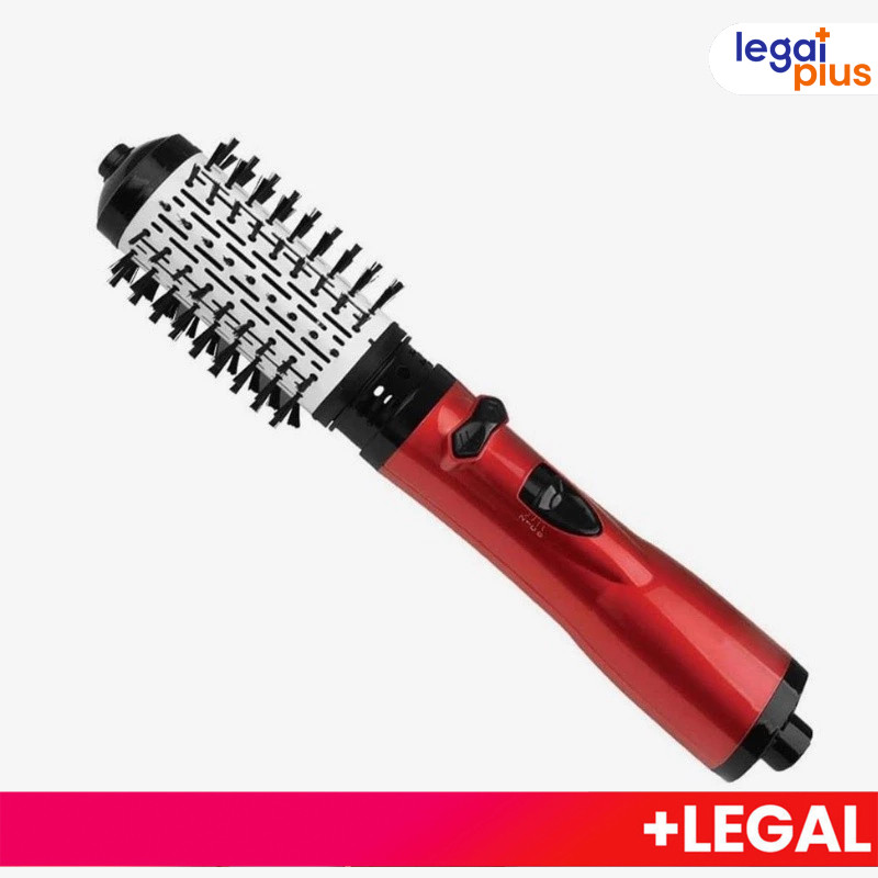 Kit 2 em 1 Escova Secadora Rotativa 110v + Chapinha Profissional Bivolt Titanium