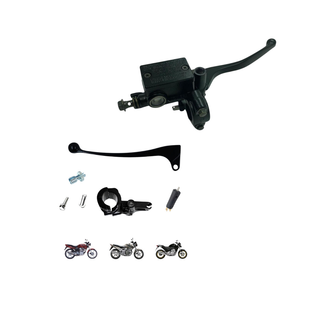 Kit Cilindro Freio+ Manete Manicoto Cb300 Cbx250 Twister