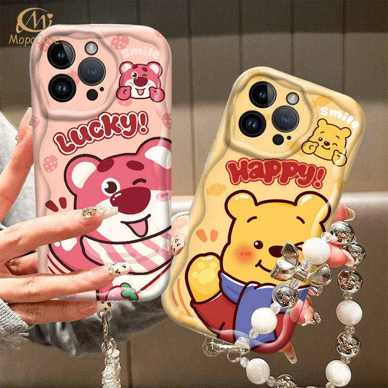 Capa Para Samsung A56 A36 A55 A54 A16 A15 A14 A05 A51 A52 A34 A35 A32 A13 A12 A04E Winnie Lotso Caso De Telefone Mopo