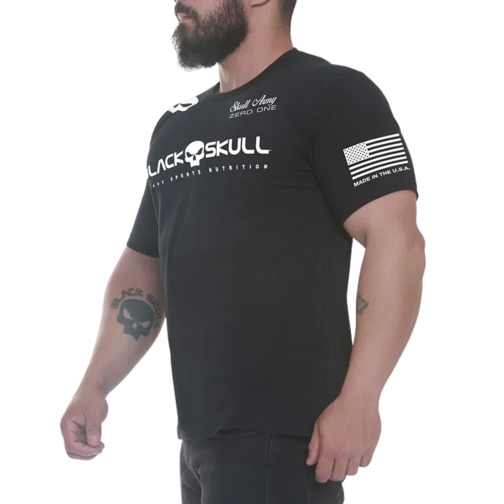 Camiseta  Modelo Bope - Black Skull - opção em DryFit ou Algodão P ao G5 tamanho especial