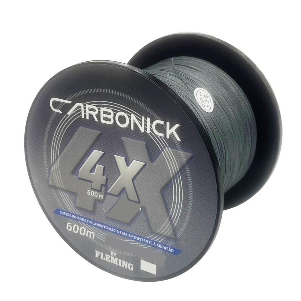 Linha Fleming Carbonick X4 Pesca Mult PE4.0 45lb 600m - Dark