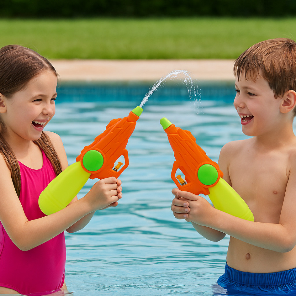 Brinquedo Verão Infantil Jato De Água 37cm Pistola de água Aquática Para Praia e Piscina Lançador