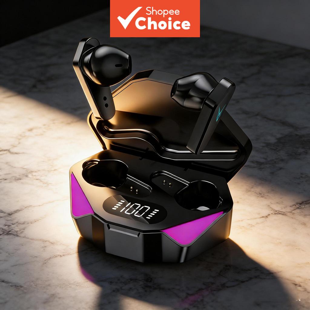 Fones De Ouvido Novo TWS Fone Bluetooth Sem Fio Gamer Esport Gaming Mic Para Telefones Esporte Negócios Escritório Chama