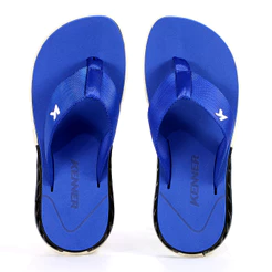 Chinelo Kenner Rakka Azul e Branco - Masculino